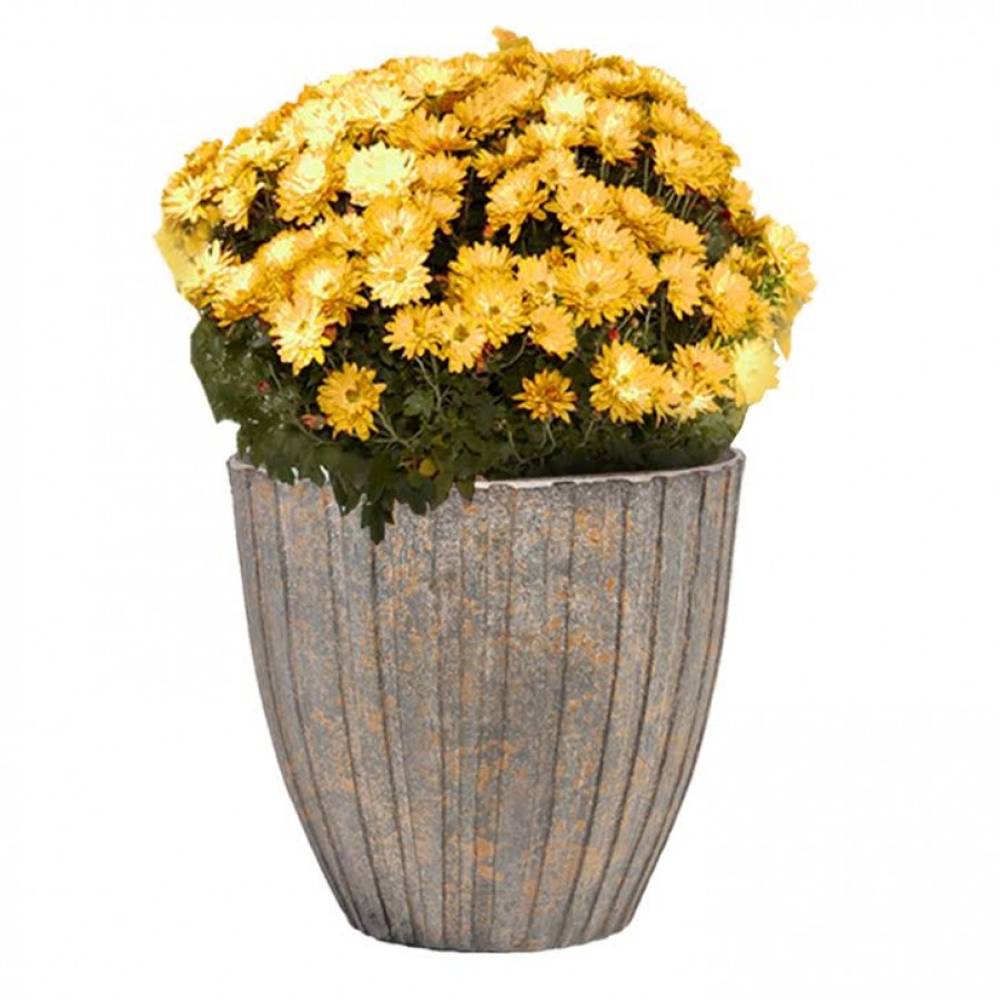 13.8” Clay-Stone Planter